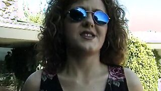 Sexsual lovers sex action on the sunbed ended with facial