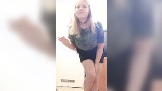 Undressing chubby