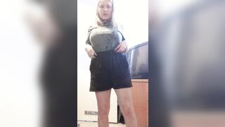 Undressing chubby