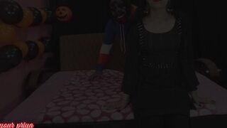 halloween unique: girlfriend scared and shocked me and big plowed