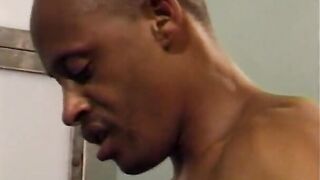 3 randy dudes boned 3 horny african babes on a table