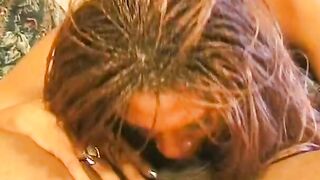 African milf gets her booty drilled hardcore on the couch