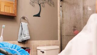 Stepbrother Busted! stepister finds secret camera into WC
