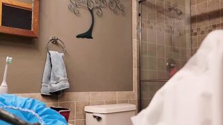Stepbrother Busted! stepister finds secret camera into WC