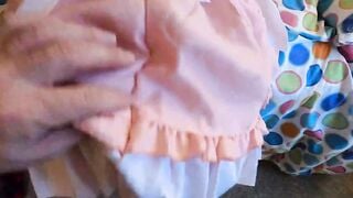 Step-Daughter reads to her daddy and lets him nailed her