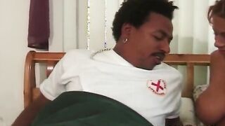 Hardcore ebony sex with big boobed Cutie