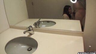 Japanese gal, Rinoa Yuuki blows cock inside point of view, uncensored