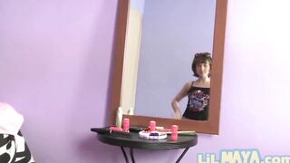 Lil Maya with Slender Body and finger bang