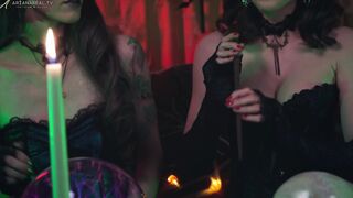 ASMR Witch RolePlay, two Sensual Witches Use Alchemy to Heal You