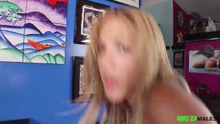 Super Sexy blonde 18 Yo Britney Young banged! rough by hunk Jarred