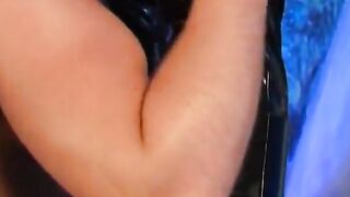 Rubber domina takes lusty stud's rough penis up her booty