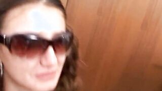 Bruna screwed into amateur inside a closet