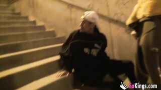 Slender school girl wants to pass the MONSTERCOCK CHALLENGE