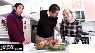 Stepdad Teaches His Step-Daughter And Son How To Be Thankful