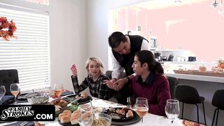 Stepdad Teaches His Step-Daughter And Son How To Be Thankful