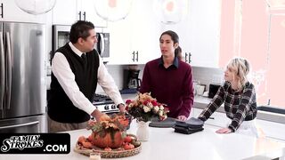 Stepdad Teaches His Step-Daughter And Son How To Be Thankful