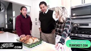 Stepdad Teaches His Step-Daughter And Son How To Be Thankful