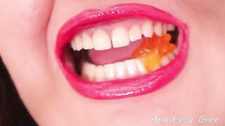 Intense close up teeth Camgirl Anastasia Gree