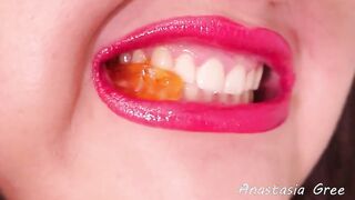 Intense close up teeth Camgirl Anastasia Gree
