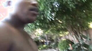 Ebony babes with irresistible bodies suck and banged! 1 lucky stud
