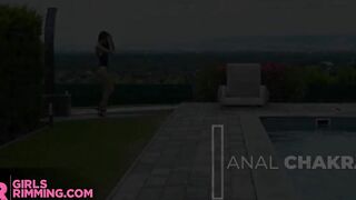 GIRLSRIMMING - Anal Pleasure training with slender Beauty Alyssa Boun