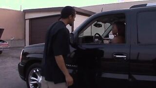 Dark Haired black with an amazingly hot butt riding guy's tool into bed