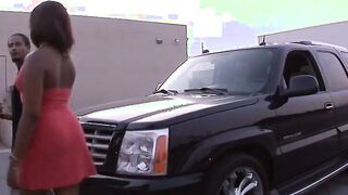 Dark Haired black with an amazingly hot butt riding guy's tool into bed