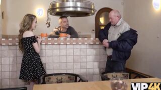 VIP4K. Latvian chick Jessi Empera is humped by her stepdad