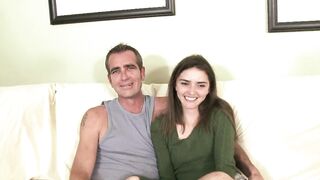 Fuckdate with step dad! Tight cunt makes him kinky!