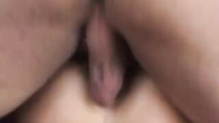 mom moans with satisfaction while riding dong reverse cowgirl