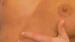 Hoe into bed caressing vagina and tits and eating soak snatch