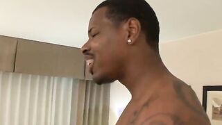 Ebony stud bangs a fat skank from behind