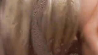 2 teen share 1 cock