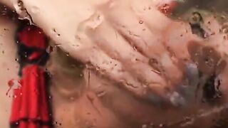 Blonde gets her asshole drilled and squirts with satisfaction