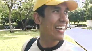 Cutie hispanic getting slammed on couch