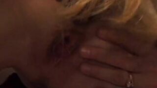 Thin bitch doing butt to mouth
