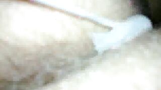Cumming on her twat from the back