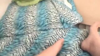 African barely legal masturbates while guy gets off