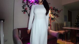 Pretty eastern women teases with her body