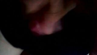 Cumon her african underwear (mature)