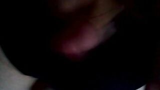 Cumon her african underwear (mature)