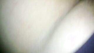 Cumming on purple pantie