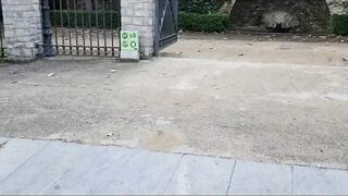 Blondy walking and performance her twat and huge butt nude
