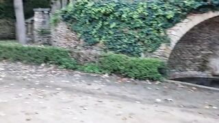 Blondy walking and performance her twat and huge butt nude