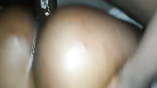 Huge Booty Oiled & Anal Plowed Rough Doggy Style With Huge Penis