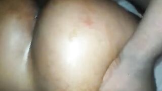 Huge Booty Oiled & Anal Plowed Rough Doggy Style With Huge Penis