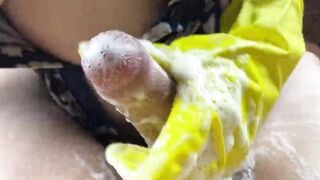 My beauty Housewife Washed My Dick Inside The Kitchen Until I Cum