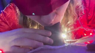 Step Sister Loves To Suck My Dick Deep At Night With RedLips