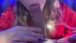 Step Sister Loves To Suck My Dick Deep At Night With RedLips