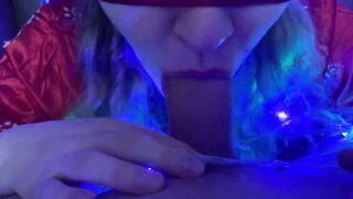 Step Sister Loves To Suck My Dick Deep At Night With RedLips